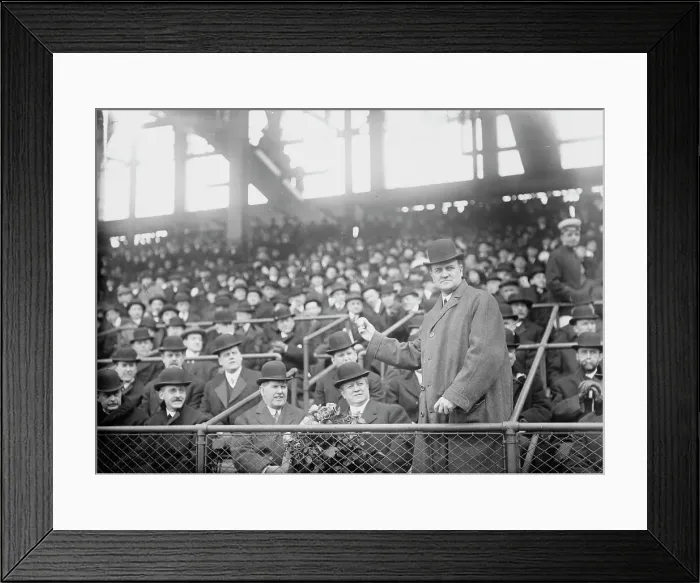 Framed Print : Pennsylvania Governor John K. Tener at Ebbets Field (baseball), 1914. Creator: Bain News Service Framed Print : Pennsylvania Governor John K. Tener at Ebbets Field (baseball), 1914. Creator: Bain News Service