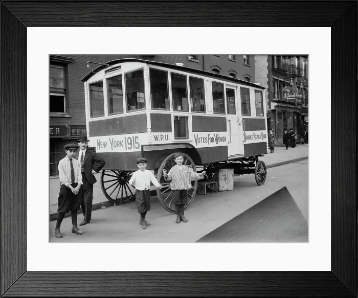 Framed Print : Suffrage shop, 1915. Creator: Bain News Service Framed Print : Suffrage shop, 1915. Creator: Bain News Service