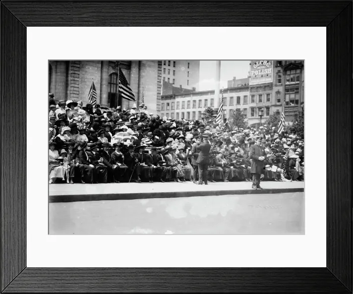 Framed Print : Police Parade, 1912. Creator: Bain News Service Framed Print : Police Parade, 1912. Creator: Bain News Service