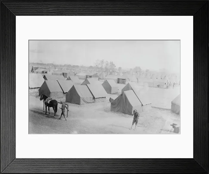 Framed Print : Texas City Camp, between c1910 and c1915. Creator: Bain News Service Framed Print : Texas City Camp, between c1910 and c1915. Creator: Bain News Service