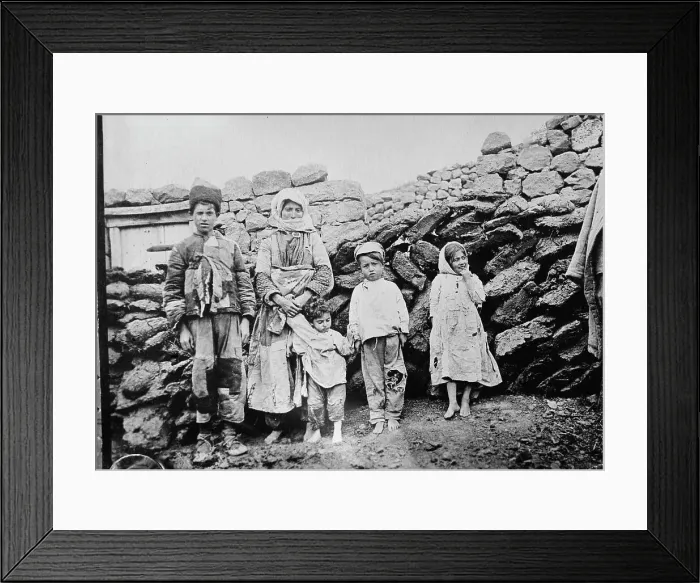 Framed Print : Remnant of Armenian family, between c1915 and c1920. Creator: Bain News Service Framed Print : Remnant of Armenian family, between c1915 and c1920. Creator: Bain News Service