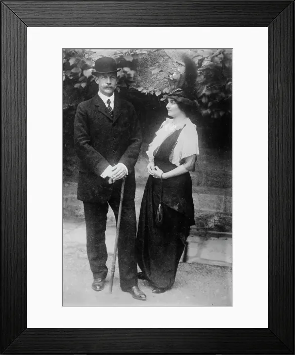 Framed Print : Prince Geo. of Greece and wife, between c1910 and c1915. Creator: Bain News Service Framed Print : Prince Geo. of Greece and wife, between c1910 and c1915. Creator: Bain News Service
