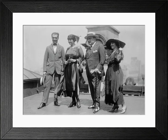Framed Print : Caruso Wedding Party, 1918. Creator: Bain News Service Framed Print : Caruso Wedding Party, 1918. Creator: Bain News Service