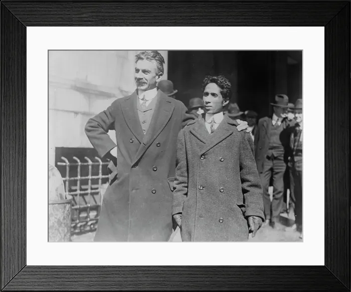 Framed Print : Ernst Sekunna & Chandra Charkraberty, between c1915 and c1920. Creator: Bain News Service Framed Print : Ernst Sekunna & Chandra Charkraberty, between c1915 and c1920. Creator: Bain News Service