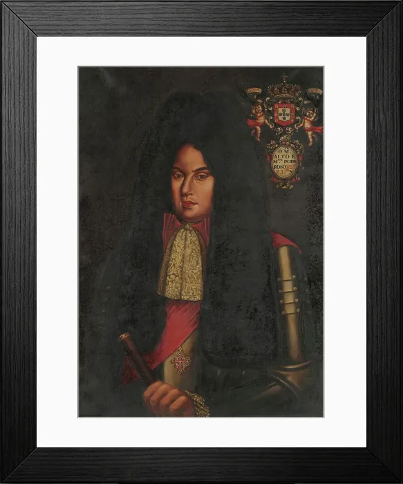 Framed Print : Portrait of King Peter II of Portugal (1648-1706). Creator: Anonymous Framed Print : Portrait of King Peter II of Portugal (1648-1706). Creator: Anonymous