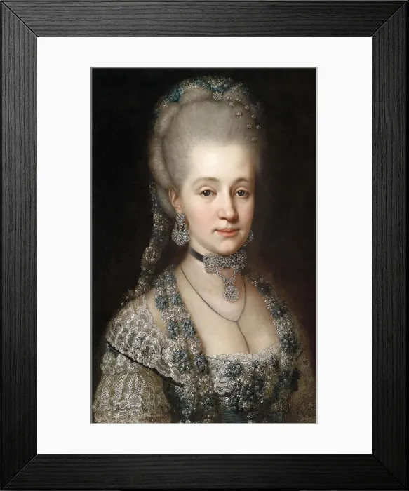 Framed Print : Archduchess Marie Christine of Austria (1742-1798), Duchess of Teschen, c1770. Creator: Anonymous