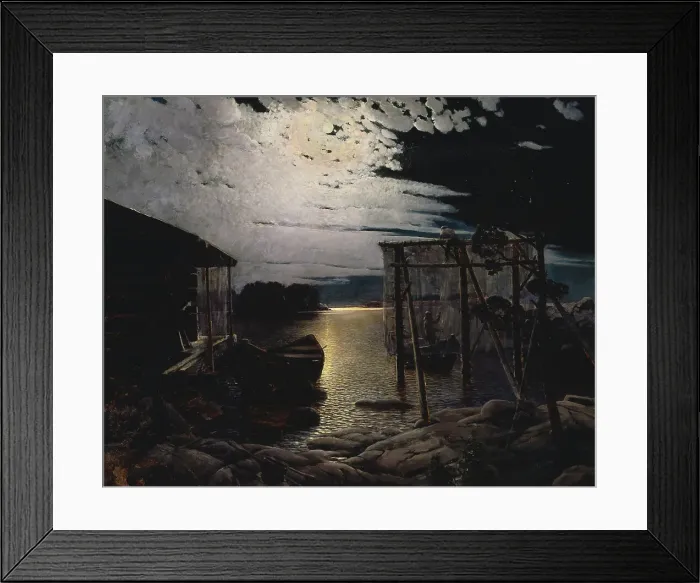 Framed Print : Fishing Hut, 1883. Creator: Aukusti Uotila Framed Print : Fishing Hut, 1883. Creator: Aukusti Uotila