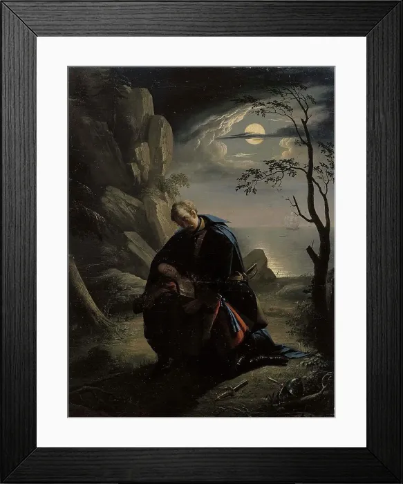 Framed Print : Swedish Soldier and Polish Girl. Creator: Berndt Godenhjelm Framed Print : Swedish Soldier and Polish Girl. Creator: Berndt Godenhjelm
