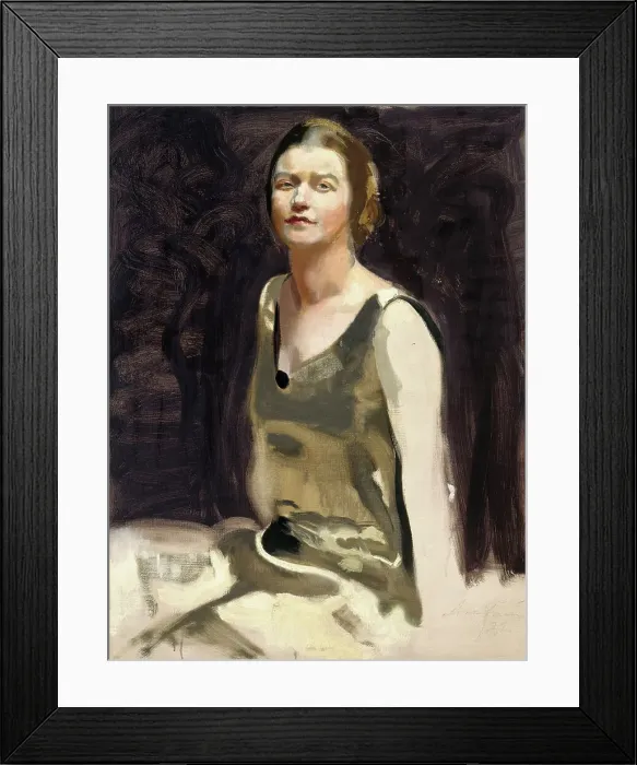 Framed Print : Study for a Portrait of a Lady (Mrs. Edith von Bonsdorff), 1922. Creator: Antti Faven Framed Print : Study for a Portrait of a Lady (Mrs. Edith von Bonsdorff), 1922. Creator: Antti Faven