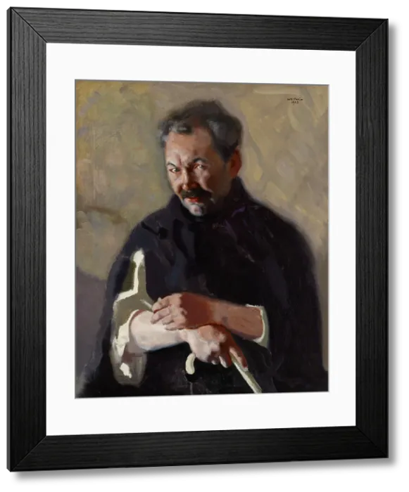 Framed Print : Portrait of Eino Leino, 1922. Creator: Antti Faven Framed Print : Portrait of Eino Leino, 1922. Creator: Antti Faven