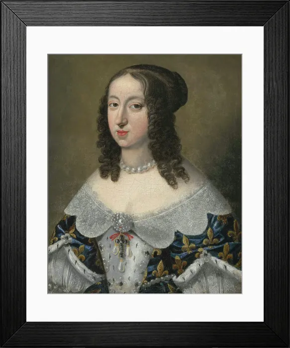 Framed Print : Portrait of Anne of Austria (1601-1666), c 1650. Creator: Anonymous Framed Print : Portrait of Anne of Austria (1601-1666), c 1650. Creator: Anonymous