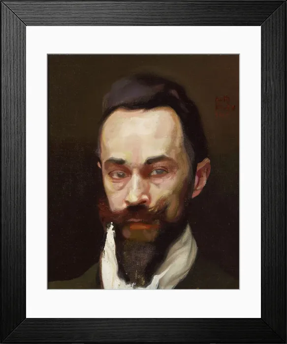 Framed Print : Portrait of the Artist S. Wettenhovi-Aspa, 1905. Creator: Antti Faven Framed Print : Portrait of the Artist S. Wettenhovi-Aspa, 1905. Creator: Antti Faven