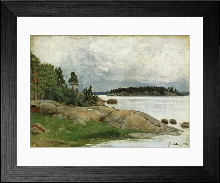 Framed Print : Landscape-Wiasholmen in the Pelling Islands, 1883. Creator: Aukusti Uotila Framed Print : Landscape-Wiasholmen in the Pelling Islands, 1883. Creator: Aukusti Uotila