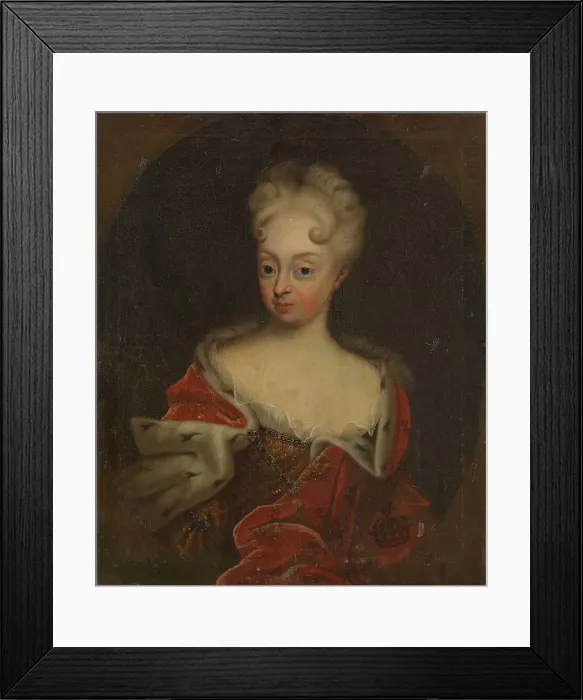 Framed Print : Portrait of Louise of Mecklenburg-Güstrow (1667-1721), Queen of Denmark and Norway, 1700-1721. Creator: Anonymous Framed Print : Portrait of Louise of Mecklenburg-Güstrow (1667-1721), Queen of Denmark and Norway, 1700-1721. Creator: Anonymous