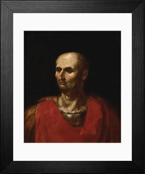 Framed Print : Portrait of the Emperor Vespasian, End of 17th-Early 18th cen. Creator: Anonymous Framed Print : Portrait of the Emperor Vespasian, End of 17th-Early 18th cen. Creator: Anonymous
