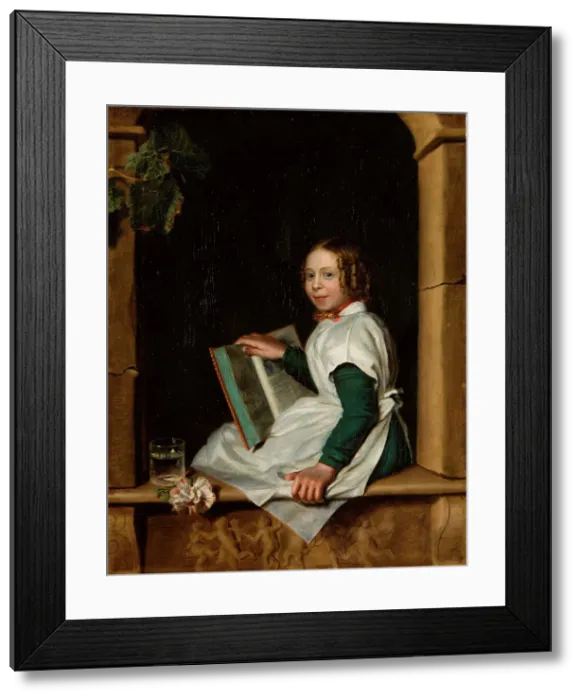 Framed Print : Portrait of Frederika Reijnders, Mid of the 19th cen. Creator: Alma-Tadema, Sir Lawrence (1836-1912) Framed Print : Portrait of Frederika Reijnders, Mid of the 19th cen. Creator: Alma-Tadema, Sir Lawrence (1836-1912)