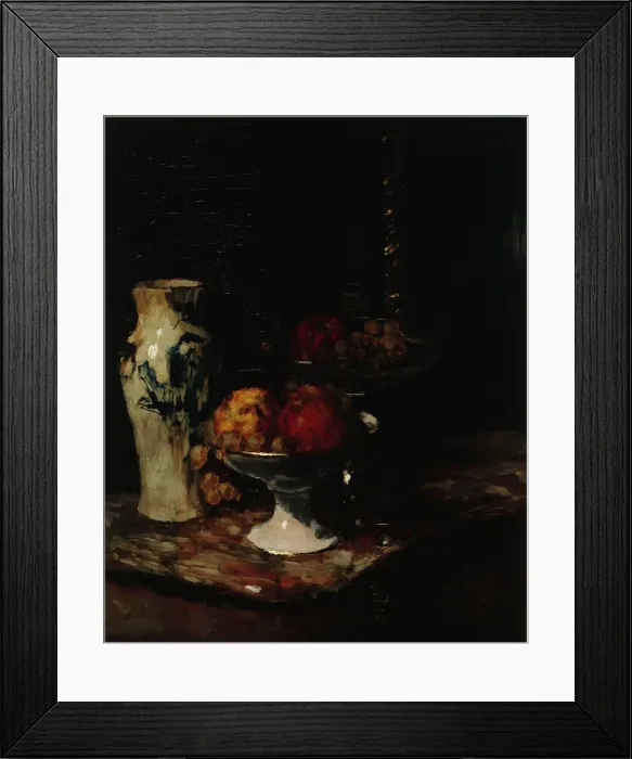 Framed Print : Still Life. Creator: Carl Schuch Framed Print : Still Life. Creator: Carl Schuch