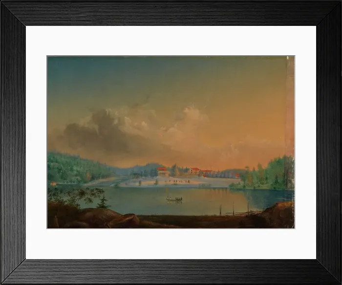 Framed Print : Crown official house of Storms or Degervik in Kirkkonummi, 1852. Creator: Werner Holmberg Framed Print : Crown official house of Storms or Degervik in Kirkkonummi, 1852. Creator: Werner Holmberg