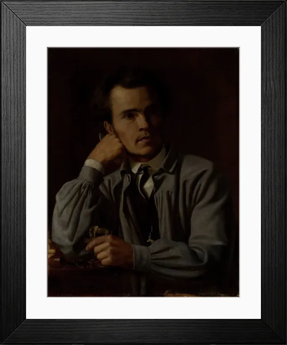 Framed Print : Portrait of Johannes Takanen, 1870. Creator: Carl Thomsen Framed Print : Portrait of Johannes Takanen, 1870. Creator: Carl Thomsen