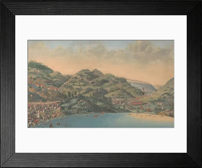 Framed Print : The Battle of Morgarten on 15 November 1315, 17th century. Creator: Anonymous Framed Print : The Battle of Morgarten on 15 November 1315, 17th century. Creator: Anonymous