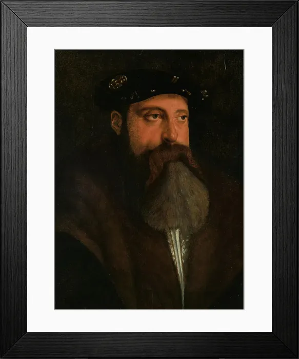 Framed Print : Portrait of Louis X, Duke of Bavaria (1495-1545). Creator: Amberger, Christoph (ca. 1500-1562) Framed Print : Portrait of Louis X, Duke of Bavaria (1495-1545). Creator: Amberger, Christoph (ca. 1500-1562)