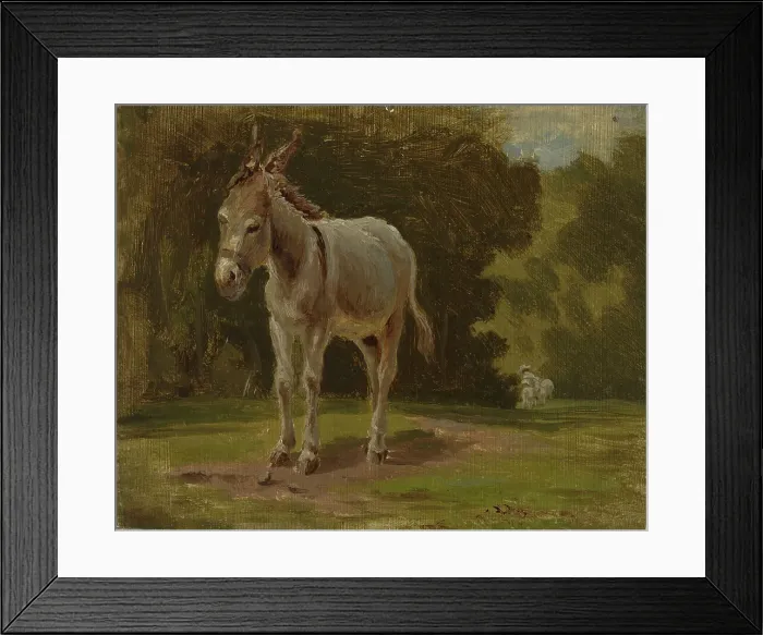 Framed Print : Ass, 1854. Creator: Werner Holmberg Framed Print : Ass, 1854. Creator: Werner Holmberg