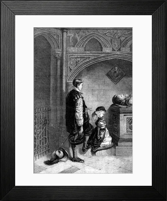 Framed Print : The Anniversary, by F. Huard, in the French Gallery, 1871. Creator: William Hollidge Framed Print : The Anniversary, by F. Huard, in the French Gallery, 1871. Creator: William Hollidge