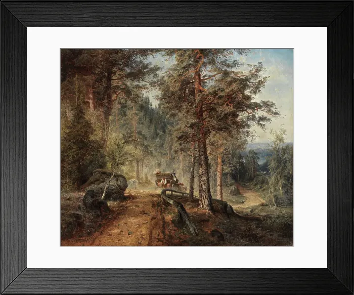 Framed Print : Road in Häme (A Hot Summer Day), 1860. Creator: Werner Holmberg Framed Print : Road in Häme (A Hot Summer Day), 1860. Creator: Werner Holmberg