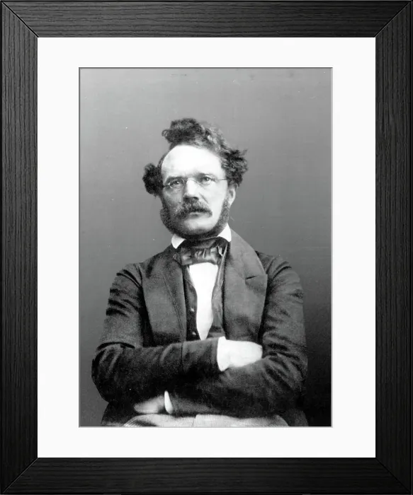 Framed Print : Portrait of Werner Siemens (1816-1892) at the age of 30, 1847. Creator: Anonymous Framed Print : Portrait of Werner Siemens (1816-1892) at the age of 30, 1847. Creator: Anonymous