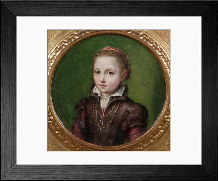 Framed Print : Portrait of Europa Anguissola, c1556-1558. Creator: Anguissola, Lucia (1536 / 38-c. 1565) Framed Print : Portrait of Europa Anguissola, c1556-1558. Creator: Anguissola, Lucia (1536 / 38-c. 1565)