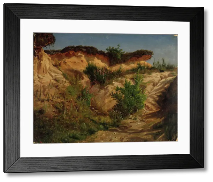 Framed Print : Sand pit, exercise, 1854. Creator: Werner Holmberg Framed Print : Sand pit, exercise, 1854. Creator: Werner Holmberg