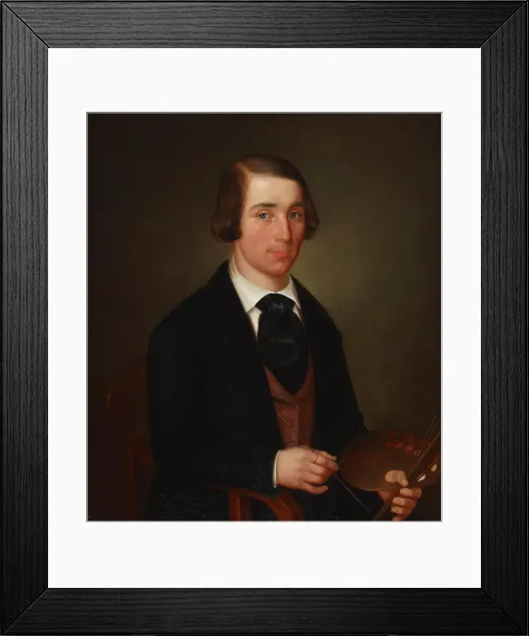 Framed Print : Self-Portrait, 1847. Creator: Erik Johan Lofgren Framed Print : Self-Portrait, 1847. Creator: Erik Johan Lofgren