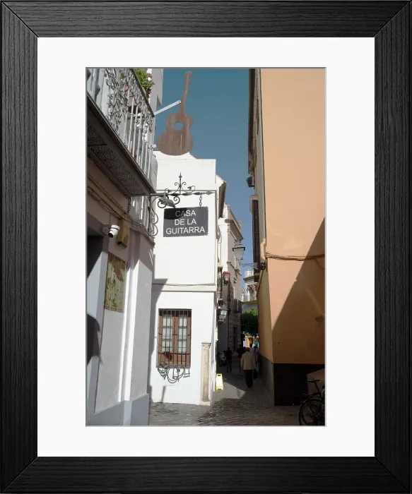 Framed Print : One of the narrow streets in the pedestrian area of the central city, Seville, Spain, 2023. Creator: Ethel Davies Framed Print : One of the narrow streets in the pedestrian area of the central city, Seville, Spain, 2023. Creator: Ethel Davies