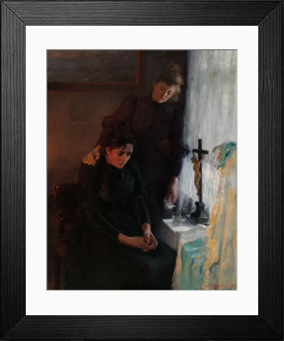 Framed Print : Mother's Sorrow, 1891. Creator: Dagmar Furuhjelm Framed Print : Mother's Sorrow, 1891. Creator: Dagmar Furuhjelm