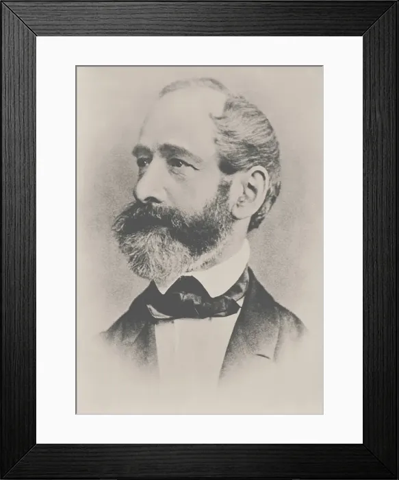Framed Print : Portrait of Carl Zeiss (1816-1888), 1880. Creator: Anonymous Framed Print : Portrait of Carl Zeiss (1816-1888), 1880. Creator: Anonymous