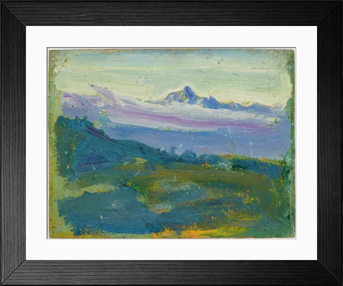 Framed Print : Mount Kenya, 1909. Creator: Akseli Gallen-Kallela Framed Print : Mount Kenya, 1909. Creator: Akseli Gallen-Kallela