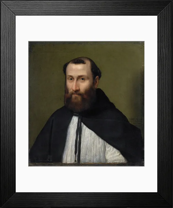 Framed Print : Portrait of a Canon of the Lateran, 1556. Creator: Anguissola, Sofonisba (ca. 1532-1625) Framed Print : Portrait of a Canon of the Lateran, 1556. Creator: Anguissola, Sofonisba (ca. 1532-1625)