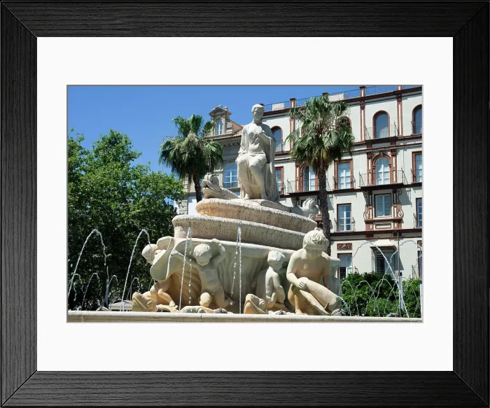 Framed Print : The Hispalis fountain in the Puerta de Jerez roundabout, Seville, Spain, 2023. Creator: Ethel Davies Framed Print : The Hispalis fountain in the Puerta de Jerez roundabout, Seville, Spain, 2023. Creator: Ethel Davies