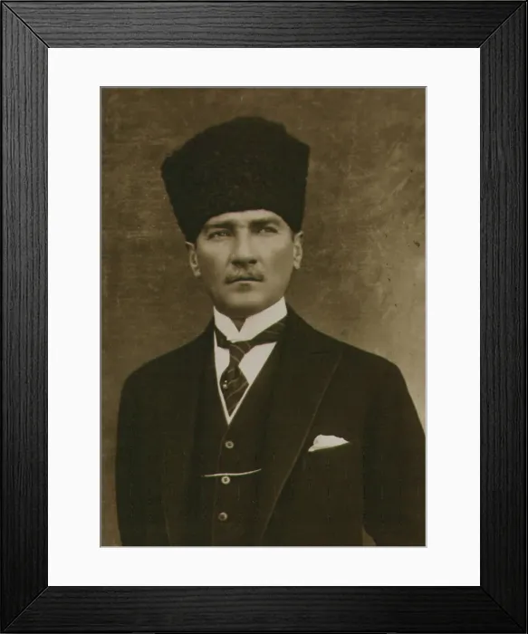 Framed Print : Portrait of Mustafa Kemal Atatürk, 1923. Creator: Anonymous Framed Print : Portrait of Mustafa Kemal Atatürk, 1923. Creator: Anonymous