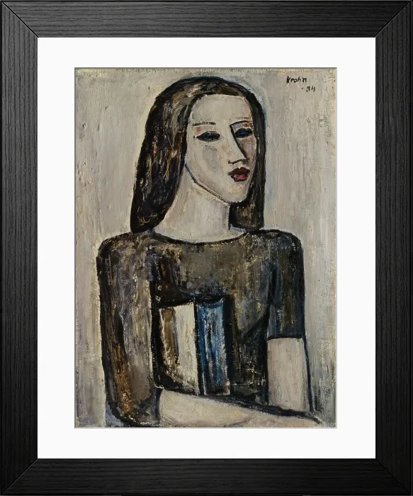 Framed Print : Schoolgirl, 1934. Creator: Ernst Krohn Framed Print : Schoolgirl, 1934. Creator: Ernst Krohn