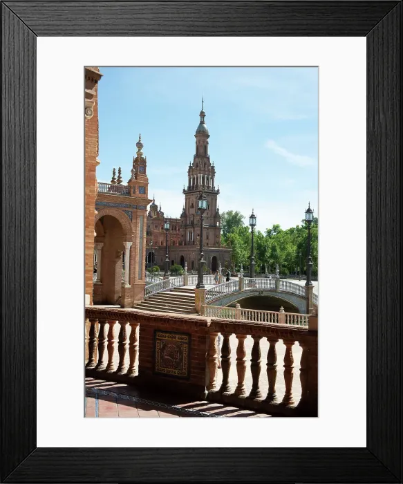 Framed Print : The Plaza de España in the Maria Luisa Park, Seville, Spain, 2023. Creator: Ethel Davies Framed Print : The Plaza de España in the Maria Luisa Park, Seville, Spain, 2023. Creator: Ethel Davies