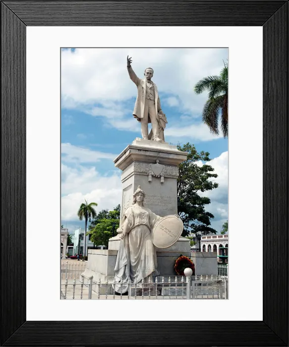 Framed Print : Statue of Jose Marti in the park in the city centre, Cienfuegos, Cuba, 2024. Creator: Ethel Davies Framed Print : Statue of Jose Marti in the park in the city centre, Cienfuegos, Cuba, 2024. Creator: Ethel Davies