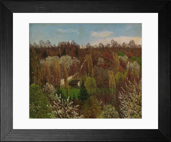 Framed Print : Spring Landscape, 1876. Creator: Fanny Churberg Framed Print : Spring Landscape, 1876. Creator: Fanny Churberg