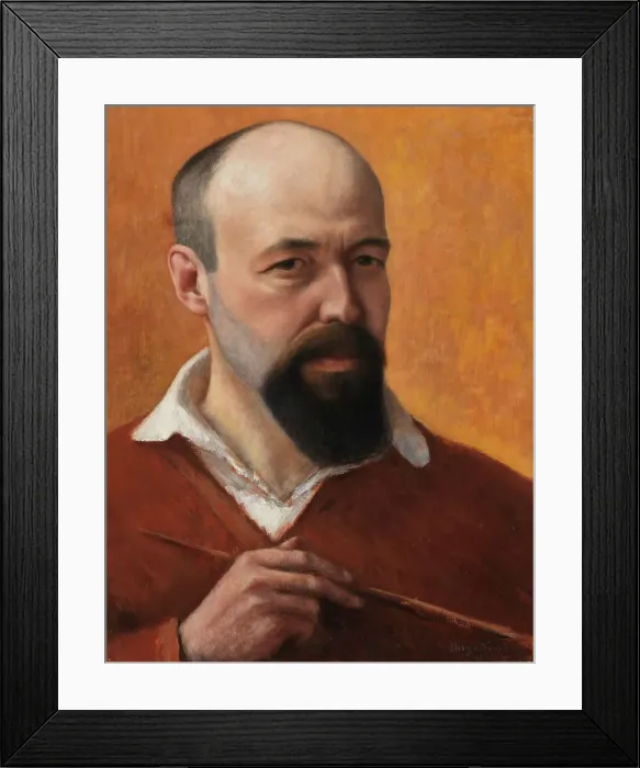 Framed Print : Self-Portrait, 1914. Creator: Hugo Simberg Framed Print : Self-Portrait, 1914. Creator: Hugo Simberg