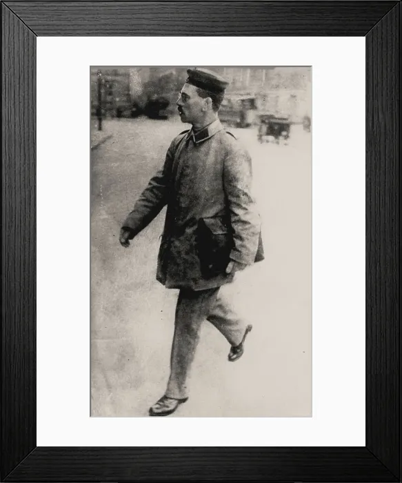 Framed Print : Karl Liebknecht as a soldier, 1915. Creator: Anonymous Framed Print : Karl Liebknecht as a soldier, 1915. Creator: Anonymous