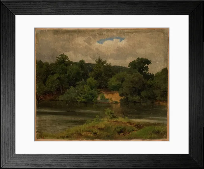 Framed Print : Coastal landscape, exercise, 1854. Creator: Werner Holmberg Framed Print : Coastal landscape, exercise, 1854. Creator: Werner Holmberg