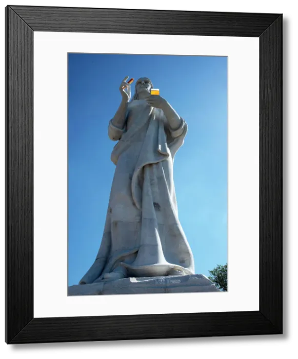 Framed Print : Christ of Havana, Havana, Cuba, 2024. Creator: Ethel Davies