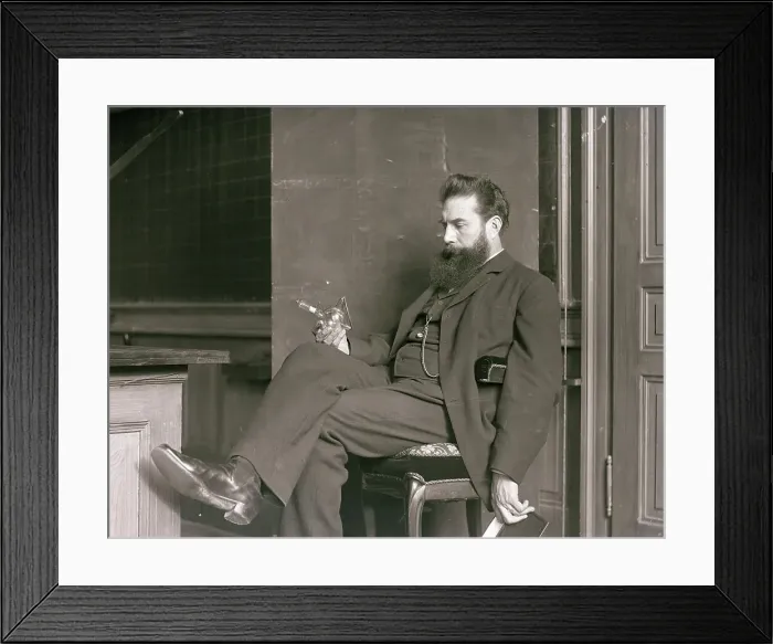 Framed Print : Wilhelm Conrad Röntgen in his laboratory, 1896. Creator: Anonymous Framed Print : Wilhelm Conrad Röntgen in his laboratory, 1896. Creator: Anonymous