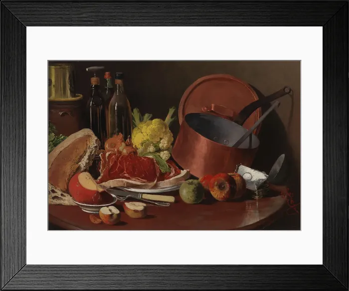 Framed Print : Still-Life, 1876. Creator: Fanny Churberg Framed Print : Still-Life, 1876. Creator: Fanny Churberg