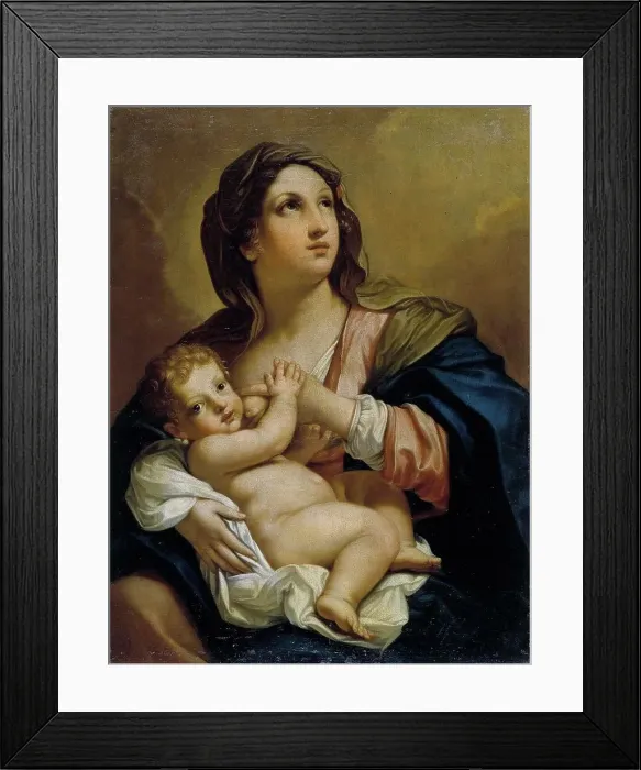 Framed Print : Virgin and Child. Creator: Elisabetta Sirani Framed Print : Virgin and Child. Creator: Elisabetta Sirani